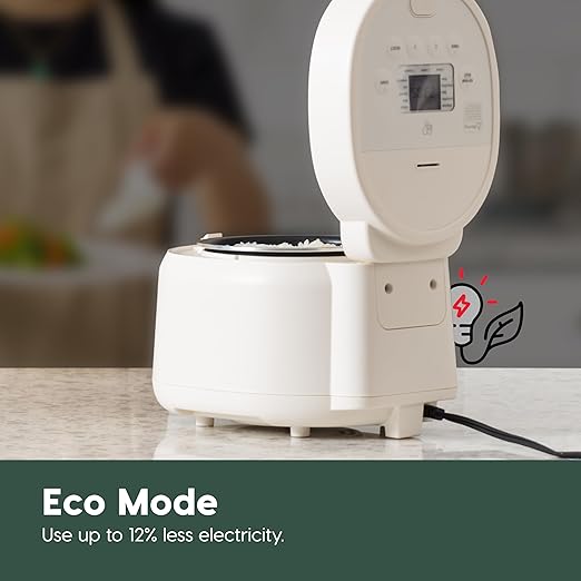 IRIS USA Micom Japanese Rice Cooker, 3-Cup Uncooked/6-Cup Cooked, Fuzzy Logic Kitchen Appliance with Recipe Presets, Slow Cooker, Steamer, Hot Pot & Warming Function, Compact & Portable for Healthy Meal Prep