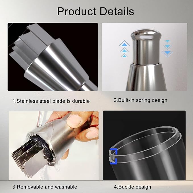 Manual Pressed Chopper,Multifunctional Manual Garlic Press,Stainless Steel Hand Food Chopper for Mincing Garlic Press Stainless Steel,Mini Dicer Food Choppers(1 PCS)