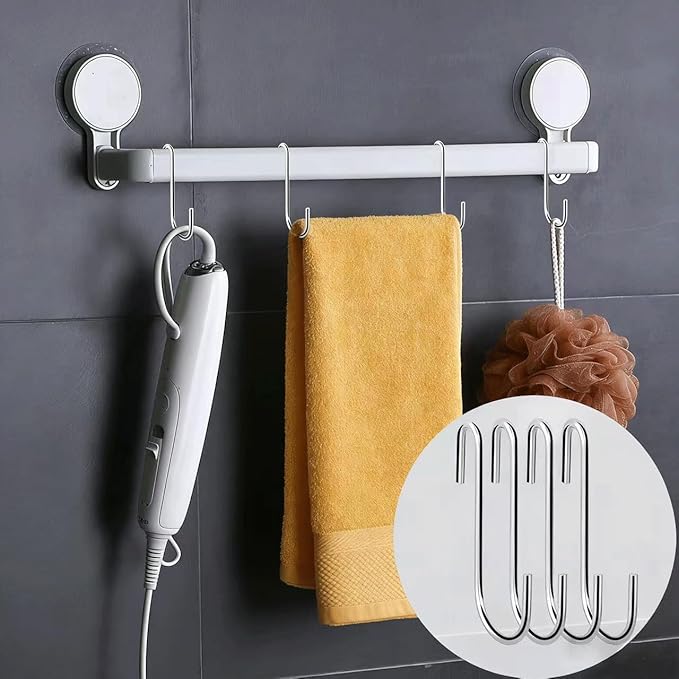 50-Pack 2.4 Inch Heavy Duty Stainless Steel S-Hooks — Waterproof Kitchen Utility Hooks for Pots, Pans, Mugs, Towels and More, Ideal Gift for Friends