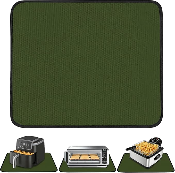21x24in Heat Resistant Pad, Countertop Protector Mat for Big Appliances, Hot Pads Under Air Fryer Oven, Wide Kitchen Mat