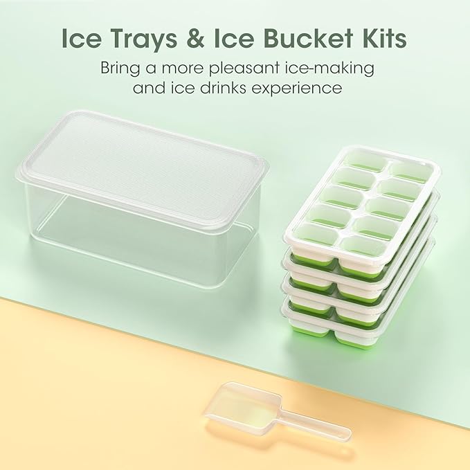 DOQAUS Ice Cube Trays 8 Pack