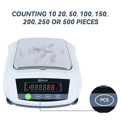 U.S. Solid Digital Lab Scale 3000g x 0.01g Precision Analytical Balance Kitchen Jewelry Scientific Weighing - AC/DC Power