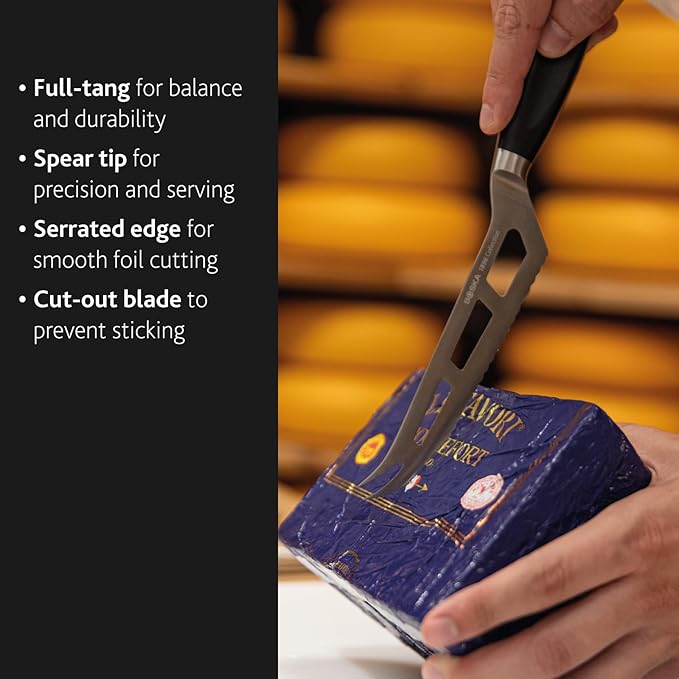 BOSKA Universal cheese cutter Black - Premium Cheese Knife - 140 mm - Premium Quality - German Steel - HACCP Knife - For professional use - Cheese knives