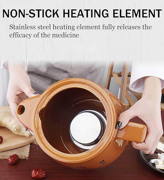 2-5L Automatic Chinese Medicine Pot, Multifunctional Electric Chinese Medicine Pot, Ceramic Pot, Wok for Cooking, Baking, Boiling a 2L