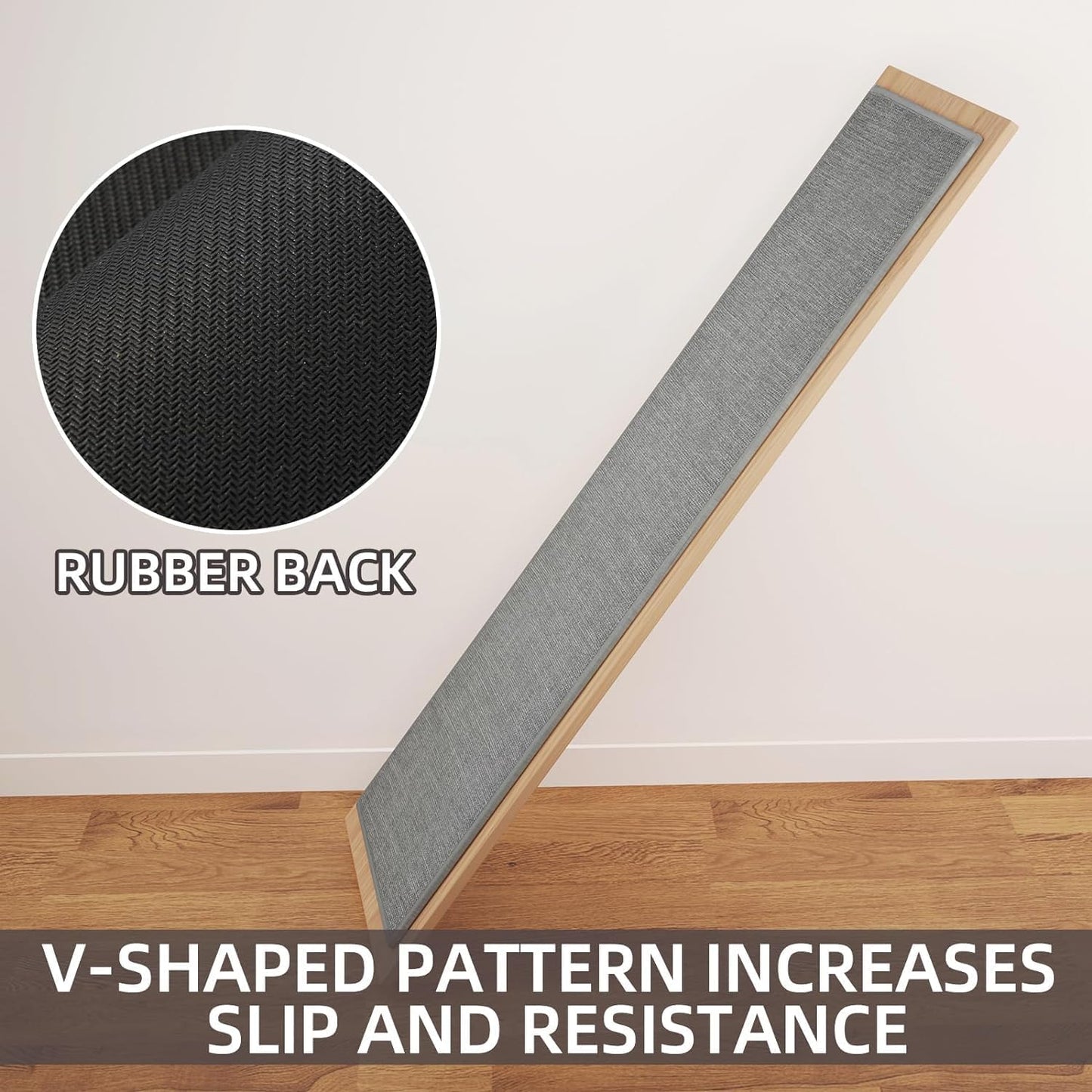 Kitchen Mat Set of 2 PCS, Cushioned Non Slip Rugs for Kitchen Floor, Absorbent Runner Comfort Standing Mats Washable for Kitchen, Office, Home, (Grey, 17.3"x47"+17.3"x71")
