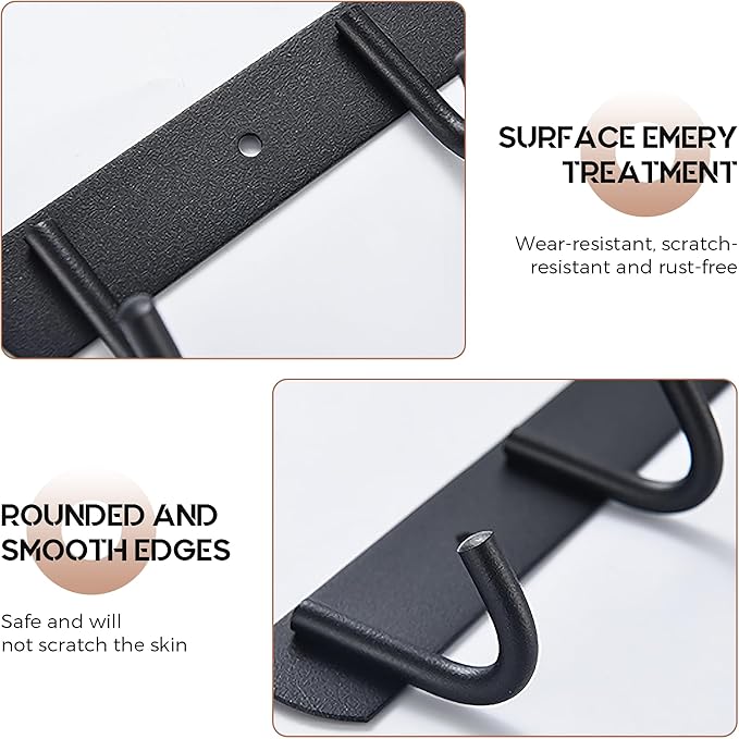 Magnetic Utensil Holder For Fridge, Heavy Duty Magnetic Coat Rack For Metal Door, Magnetic BBQ Tool Rack, Strong Magnet Bar With 6 Hooks Storage Hanger Hanging Kitchen Utensil, Coat, Towel, Grill Tool