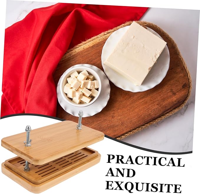 Mobestech Tofu Press Maker Soybean Curd Molds Diy Tools Presser Towel for Homemade Tofu