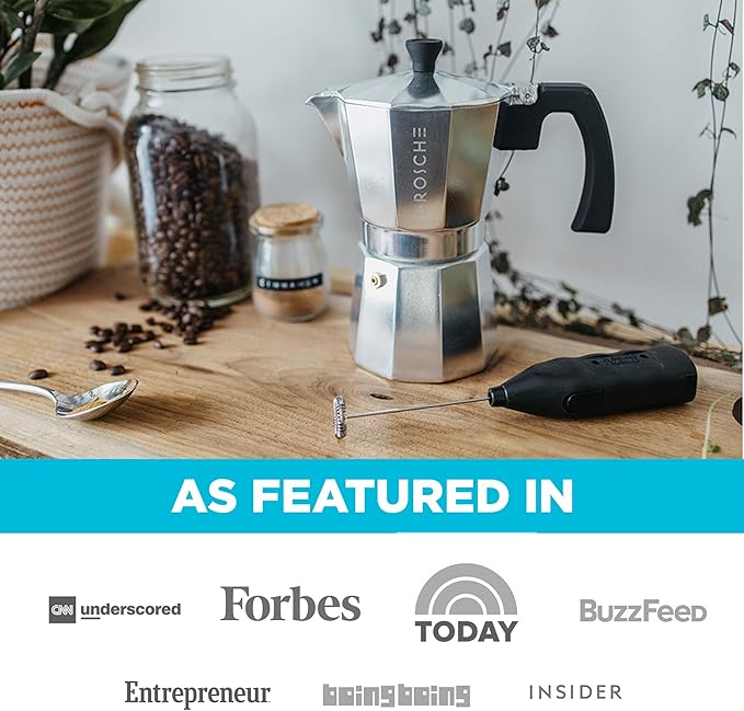 GROSCHE Milano Moka Pot | 6 Espresso Cup - 9.3 oz | Stovetop Espresso Percolator & Coffee Maker – Portable, Ideal for Home and Camping