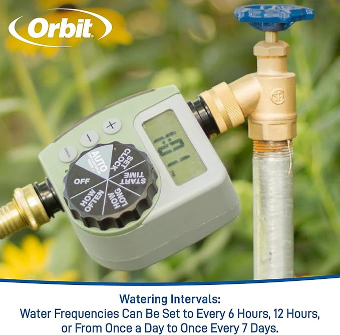 Orbit 62056 One Outlet Single-Dial Hose Faucet Timer (Pack of 2)