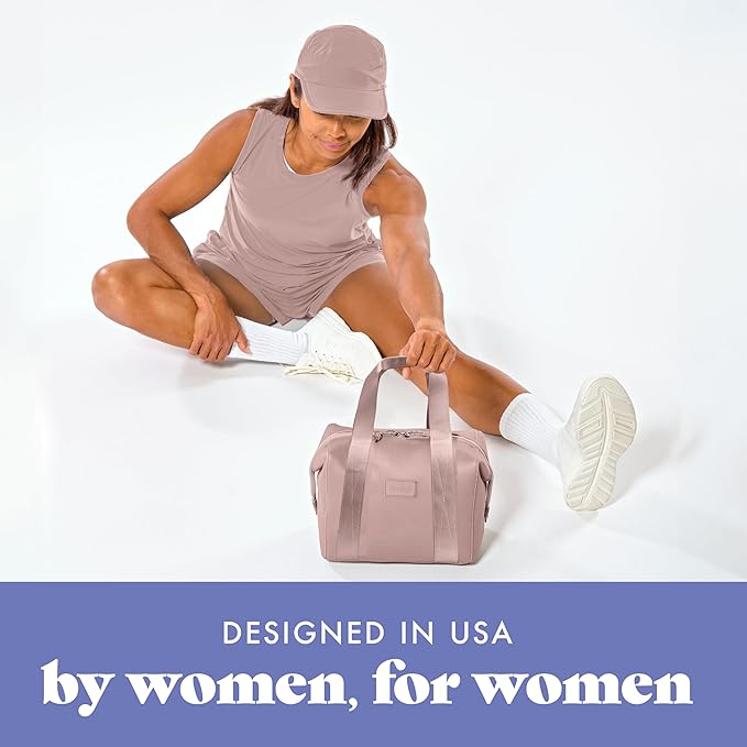 Fit & Fresh Remi Neoprene Lunch Bag For Women - Meal Prep Kit with Containers & XL Ice Pack, Self Insulating Neoprene-like Material, Machine Washable Lunch Bag, Tear-Resistant, Stain-Resistant, Mauve
