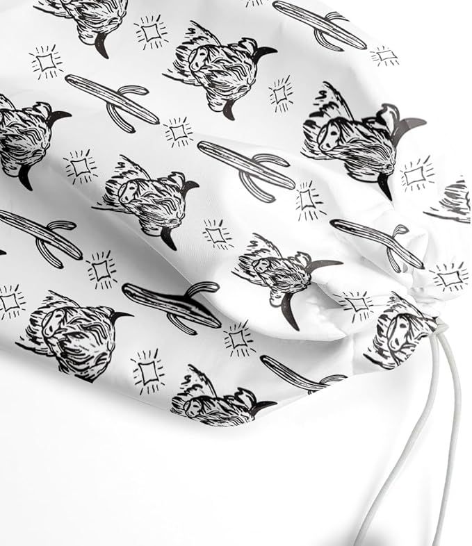 Cow Print Stuff Bag Holder, Western Gifts Grocery Organizer, Storage for Kitchen, Home Decor for Women Men