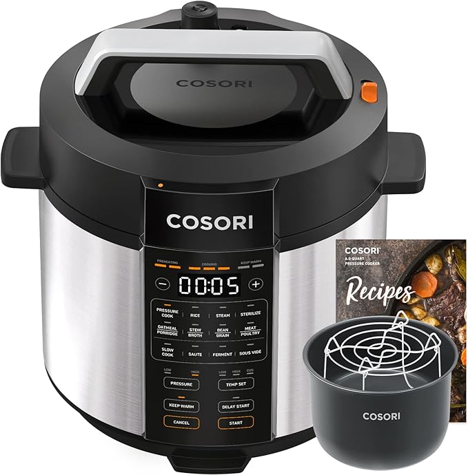 COSORI Air Fryer TurboBlaze 6.0-Quart Compact Airfryer & Electric Pressure Cooker 6 Quart & 18 Functions Rice Cooker