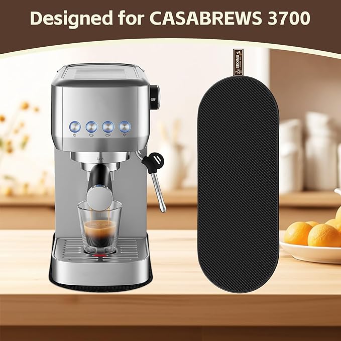 Sliding Mat for CASABREWS 3700 Essential Espresso Machine, Smooth Glide with Anti-Slip Base, with Hanging Strap, Clean Easily, Protects Kitchen Countertop, Sturdy Pad for CASABREWS 3700