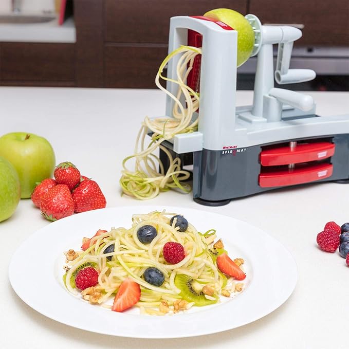 Westmark Stainless Steel Tri-Blade Vegetable Spiral Slicer Spiralizer