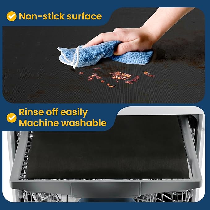 Teflon Ovenb Mat Oven liners + Cut to Size Silicone Baking Mat Roll