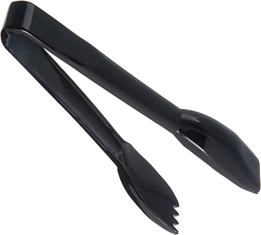 Carlisle FoodService Products 460603 Carly Salad Tong, 6" Salad Tong, Black, 1 Pack