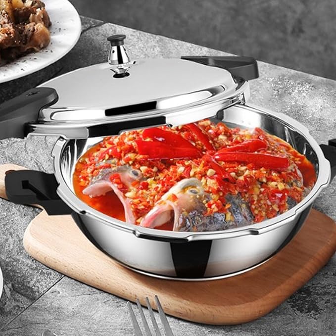 Stainless Steel Pressure Cooker, 1.8L Electric Pressure Cooker 1.8 Liter Mini Pressure Cooke Slow Cooker Explosion Proof Rice Cooker Yogurt Maker Cake Maker Egg Cooker Hot Pot