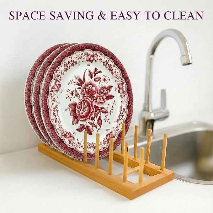 Tudor Royal 12-Piece Round Porcelain Dinnerware Set, Service for 4 - Victoria RED Design, Red Floral, Plates Bowls Dishes, Premium Quality Tableware, Unique Pattern, Glossy
