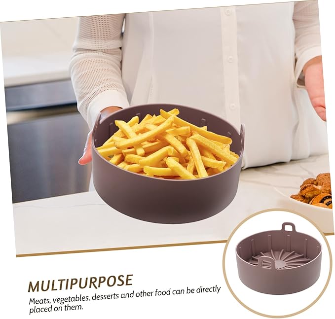 Air Fryer Liner Reusable Silicone Pad for Basket Oven Liners for Bottom