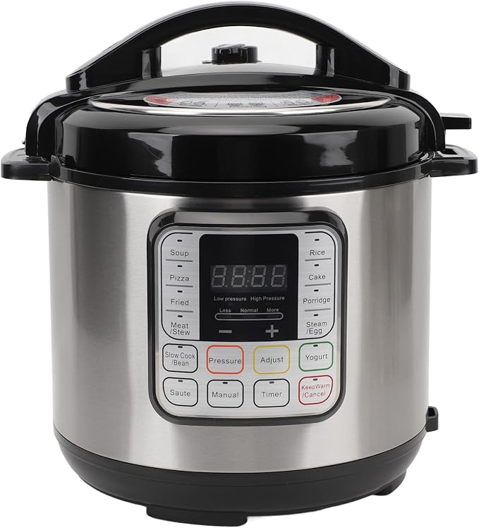 Alomejor Electric Pressure Cooker, 6L Multi Cooker with Smart Programs for Family Cooking Meal Prep (US Plug 110V)
