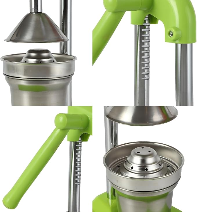 Cast Iron Juicer Hand Press, Heavy Duty Manual Juicer Stainless Steel Lemon Squeezer, for Fresh Orange Juice, Easy-to-Clean for Bar Kitchen