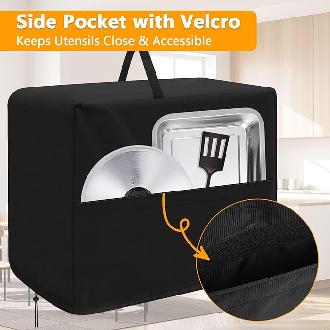 Meat Slicer Cover, Waterproof Appliance Covers for Kitchen Counter, Fit for BESWOOD/VEVOR Home Meat Slicer Machine (20.5"Lx17.7"Wx15"H)