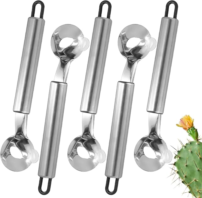 5 PCS Cactus Peeler Tool, Multifunctional Cactus Peeling Knife Tool, 7.48x1.81in Ergonomic Design, Easy to Clean, Suitable for Cooking Cactus Noodles in the Kitchen