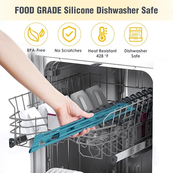 Tomorotec Compact Silicone-Coated Triangle Dish Drying Rack for Sink Corner - Foldable Stainless Steel Over-The-Sink Organizer and Storage Shelf (Dark Green)