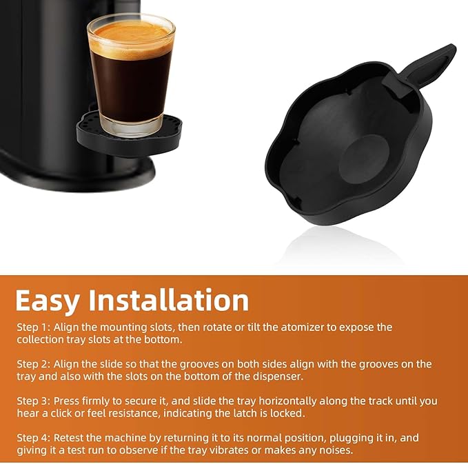 MS-624960 Drip Tray Replacement for Krups Nespresso Vertuo Next Coffee Machine & Grinder, Espresso Coffee Maker Drip Tray Replacement Parts and Accessories