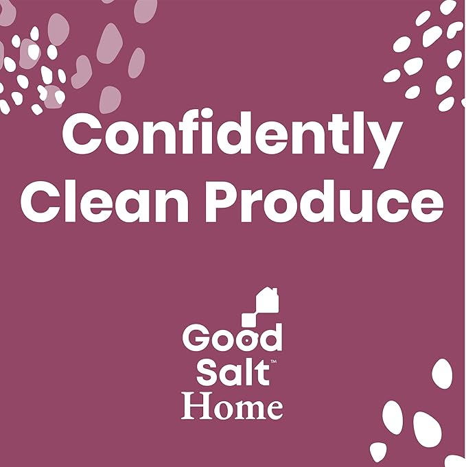 Good Salt Home Fresh Extend Fruit and Vegetable Wash, Natural Produce Cleaner, Made in the USA, 32 Ounce Bottle, 2-Pack
