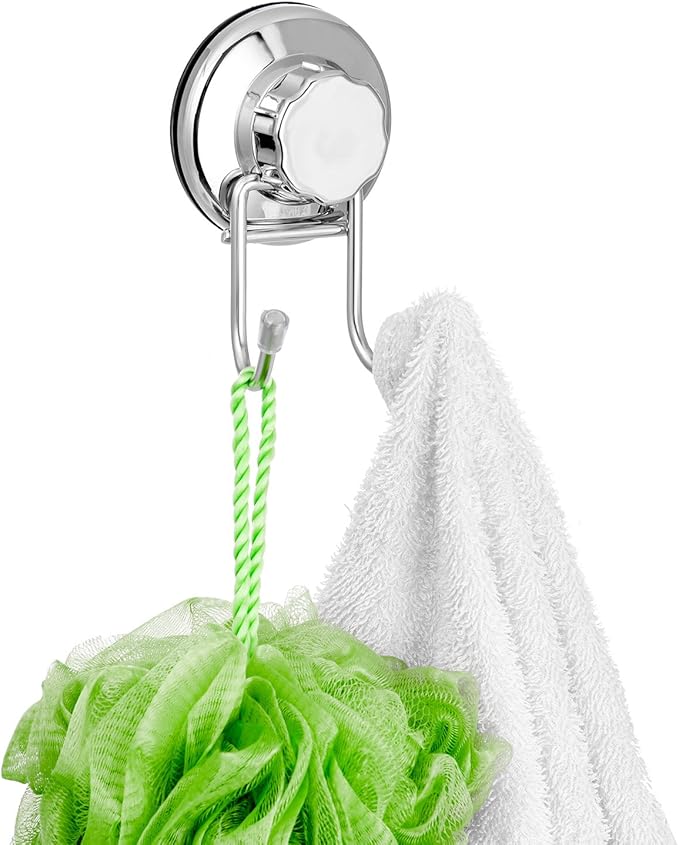 SANNO Suction cups Shower Caddy Soap Dish Double Bath Hook-Bath Organizer Kitchen Storage Basket for Shampoo, Conditioner, Soap- Anti Rust stainless steel (set of 3)