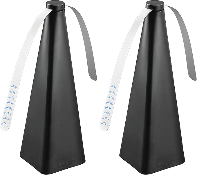 Treva Bug Fan Fly Deterrent with Holographic Blades to Clear Bugs, Mosquitoes, and Flies, Battery Powered Fly Fan 2 Pack