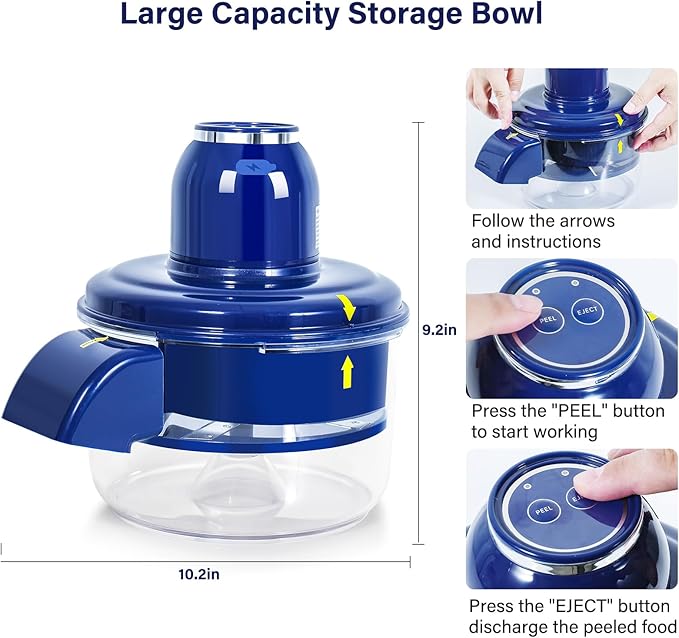 Electric Grape Peeler Machine, One-Button Automatic Fruit Garlic Peeler Machine, Food-grade Material Suitable For Making Baby Puree And Desserts, USB Rechargeable, Easy To Clean