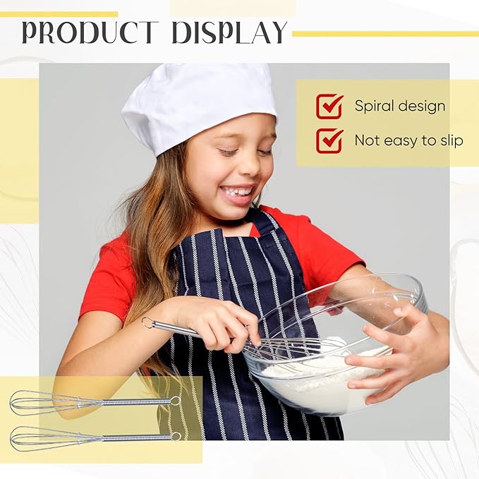 Baderke 100 Pcs 6 Inch Mini Whisk Bulk Small Whisks for Cooking 304 Stainless Steel Tiny Whisk for Baking, Whipping, Beating Eggs, Mixing Sauces, Blending Ingredients