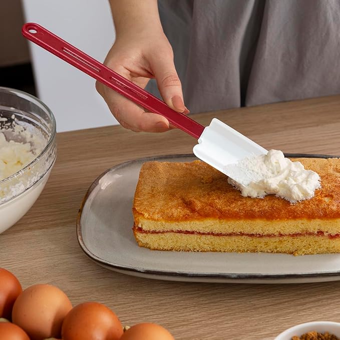 Heat-Resistant Silicone Spatulas for Cooking Pack of 3, 16-Inch Nonstick Silicone Rubber Baking Spatulas Dishwasher Safe