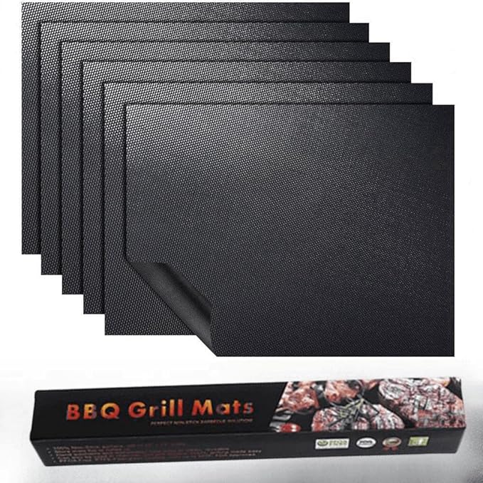Large Teflon Mats, Reusable Non-Stick Oven Liners For Toaster Ovens, Dishwasher Safe, Oven Mat For Bottom Of Oven (13" x 16" / 2pcs) (24" x 16" 6pcs Black)