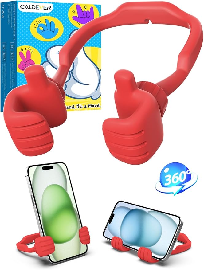 Stocking Stuffers for Teens Girls Women Cell Phone Holder: Adjustable Thumbs Up Phone Stand Gifts for Adults Kids Men Boys Teenager Wife Mom Grandma Funny Gadgets Trend Stuff Ideas Gift for Christmas