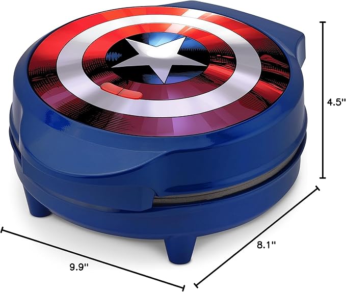 Marvel MVA-278 Captain America Waffle Maker, Blue