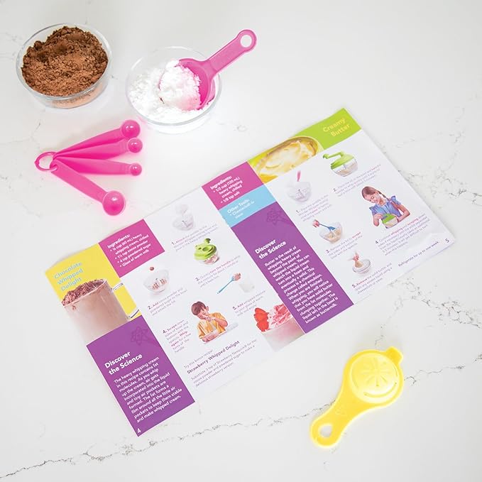 MindWare Kitchen Science Academy Wonder Whipper - Fun and Educational Cooking Set for Kids Ages 6 & Up - Crank Mixer and Kid-Friendly Kitchen Tools - Hands-On Learning Experience