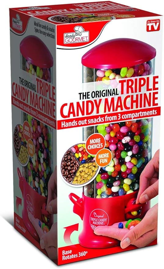 Handy Gourmet Cand Candy Dispenser, 5.75 x 12.00 x 5.75, Red