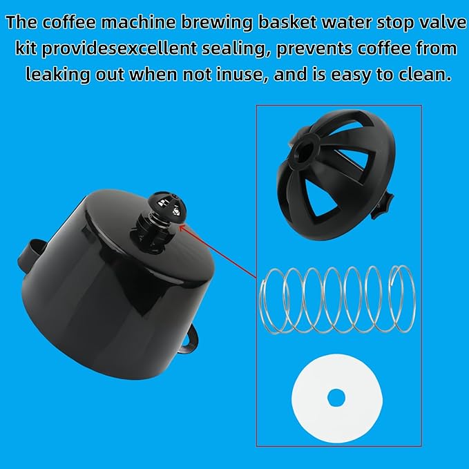 Coffee Machine Brewing Basket Bottom spring loaded stopper kits Fits for Black+Decker coffee makers Brew Basket, fits majority 4-12 Cup Drip 990117900 990237500 Coffee Makers