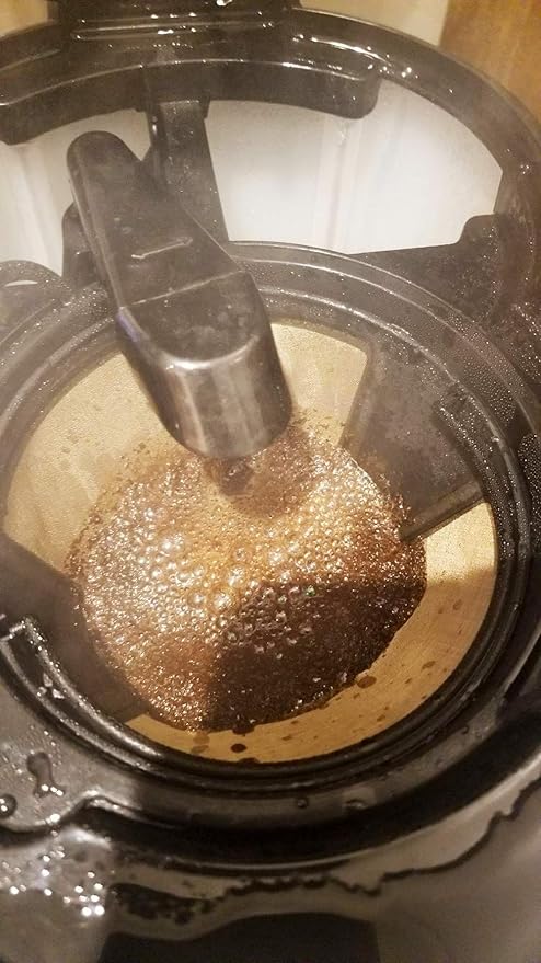 NRP Classic #4 Gold-tone Coffee Filter Universal for Cuisinart Coffeemaker 8-12 cup Cone shape with oval rim Permanent Filter