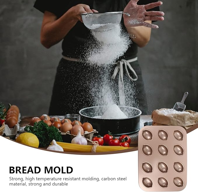 Cake Tin， Non-Stick Cake Mould, Baking Tools Baking Mold,Cake Mould,Baking Nonstick Baking Pan Metal Lemon Shape Bakeware Dish 12- Cup Non- Toxic Fondant Cookie Chocolate Mold Tray for Cupcake Jelly D