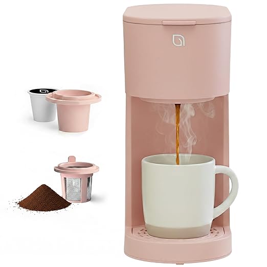 WILLOW Eco Series Single Serve Coffee Maker for K Cup and Ground Coffee, 6 to 12oz Brew Sizes with Strong Brew Option, Small Coffee Machine with Removable Reservoir & Reusable Filter, Eco-Friendly