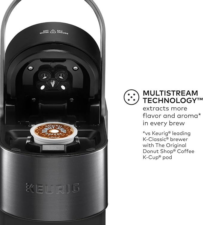 Keurig K-Supreme Plus SMART Coffee Maker, Single Serve K-Cup Pod Coffee Brewer, BREWID and MultiStream Technology, 78 Oz, Black