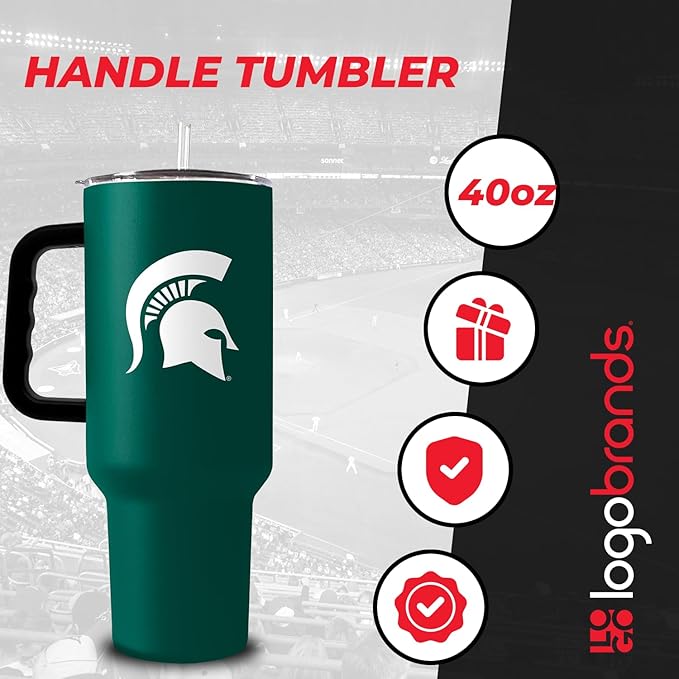 Logo Brands NCAA unisex-adult S40PT 40oz Handle Tumbler