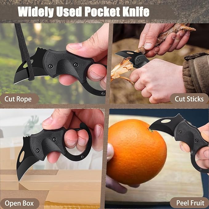 Small Pocket Knife, Mini Folding Knives EDC Cool Gadgets with 1.34inch Stainless Steel Blade for Everyday Carry, Gifts for Men Dad Husband, Stocking Stuffers Gifts for Him and Her