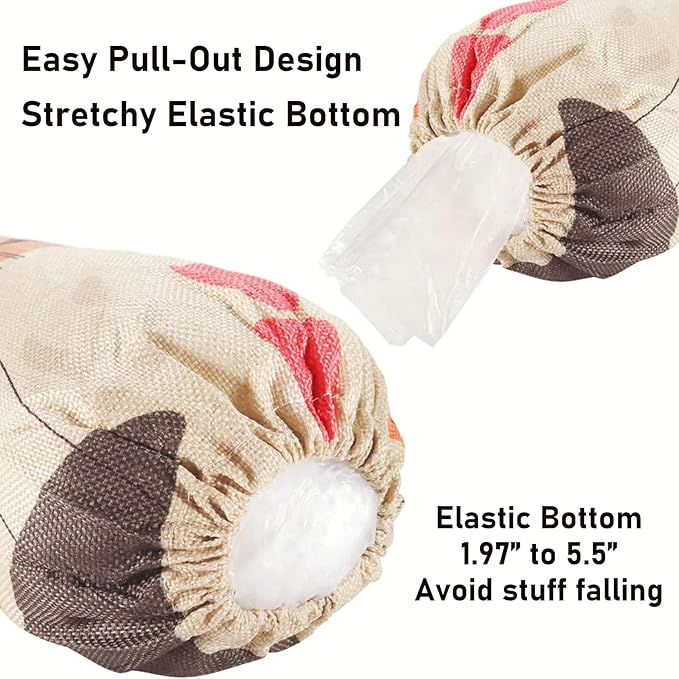 2PCS Boho Plastic Bag Holder for Kitchen Essentials, Reusable Hanging Grocery Bag Organizer, Washable Large Grocery Trash Garbage Bags Storage Dispenser Boho Kitchen Decor-07