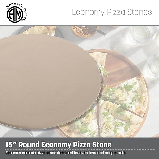 American Metalcraft 15" Round Economy Pizza Stone