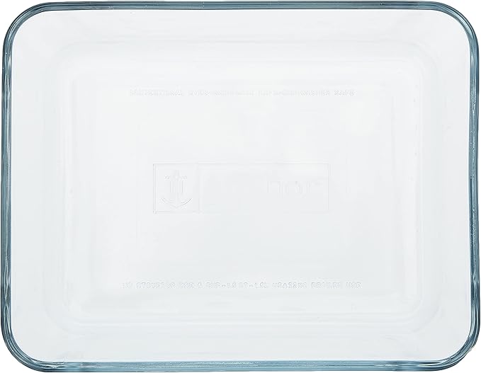 Anchor Hocking TrueSeal Glass Food Storage Container with Lid, Cherry, 6 Cup -
